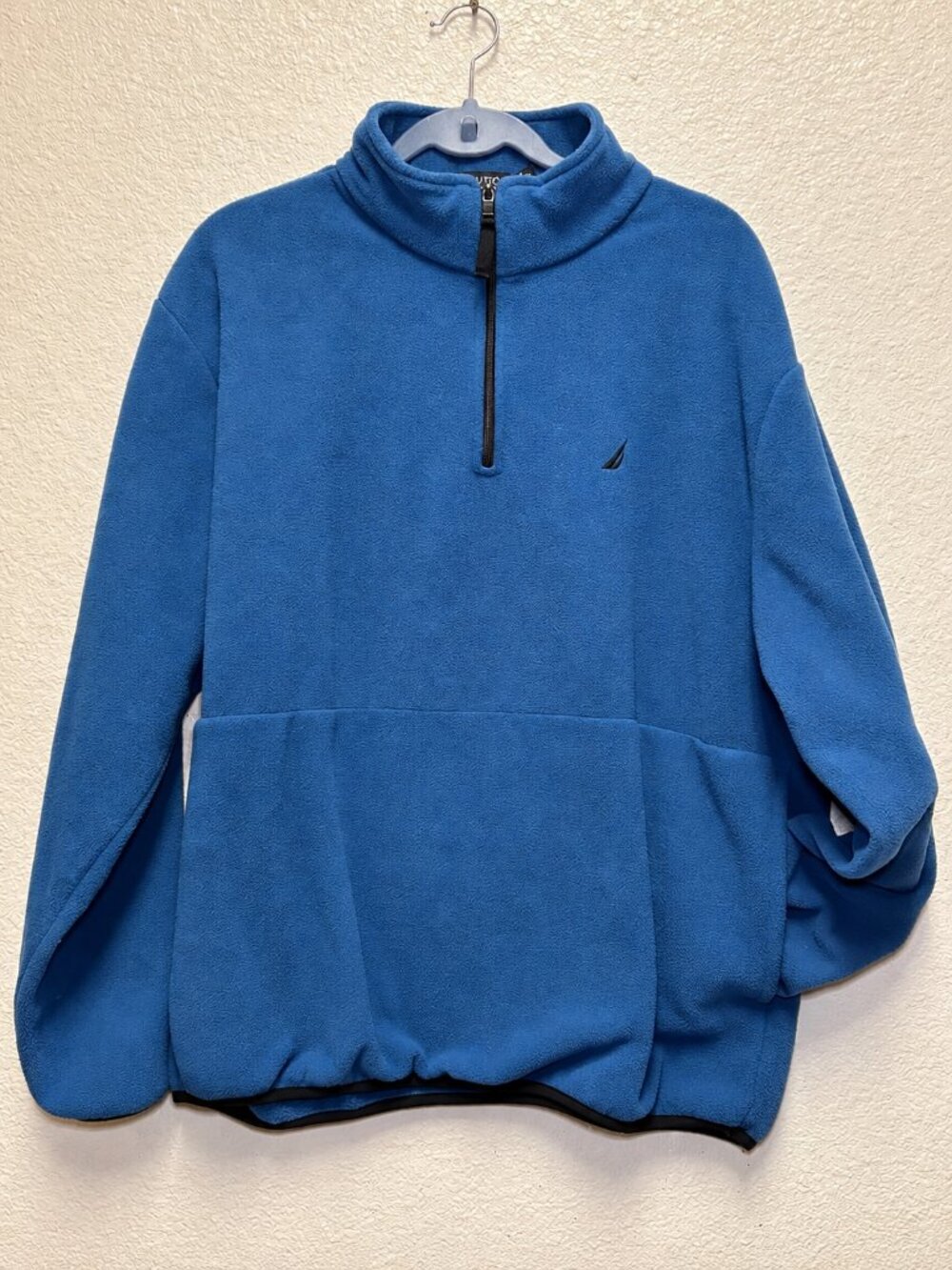 Nautica Men's Slate Blue Half-Zip Fleece Pullover